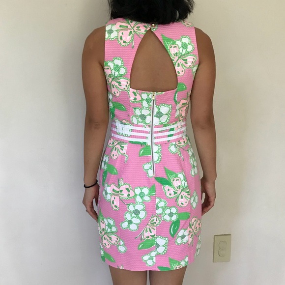 Lilly Pulitzer pink & green dress - Picture 3 of 4
